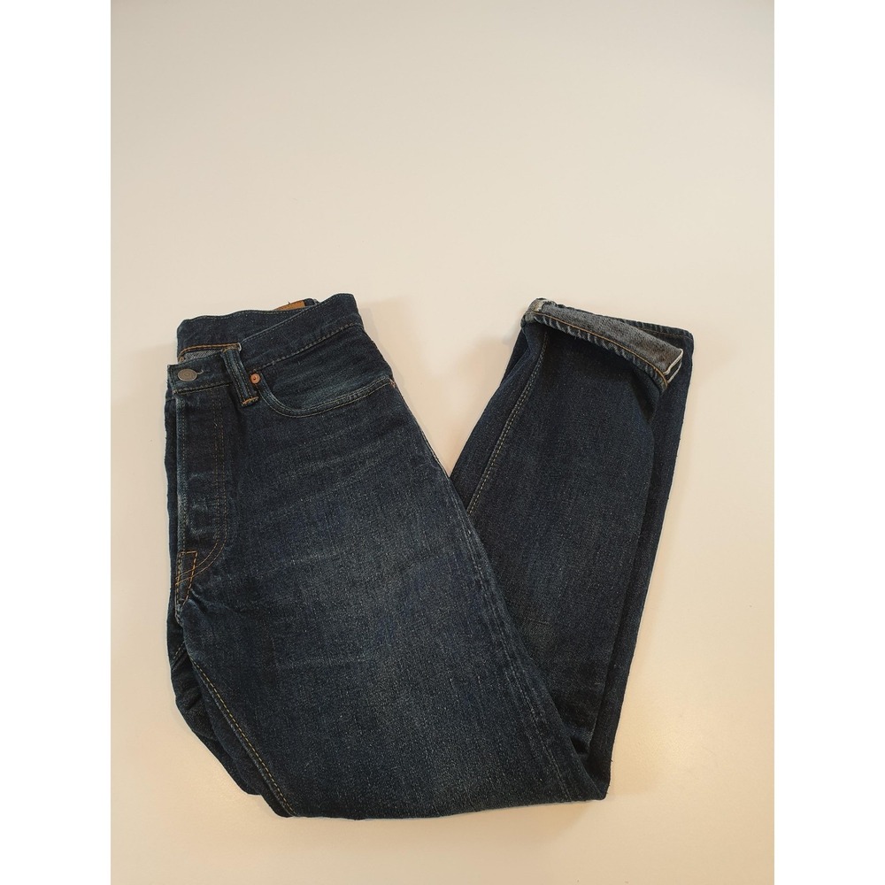 Syoaiya Jeans Mens 31 Blue Selvedge Denim Straight Leg Japan Raw Button Fly